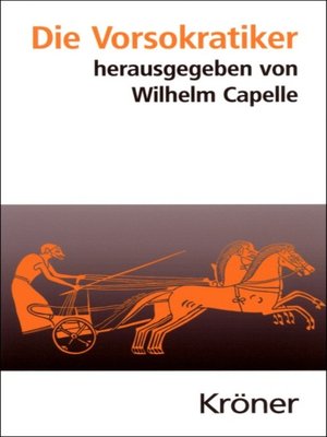 cover image of Die Vorsokratiker